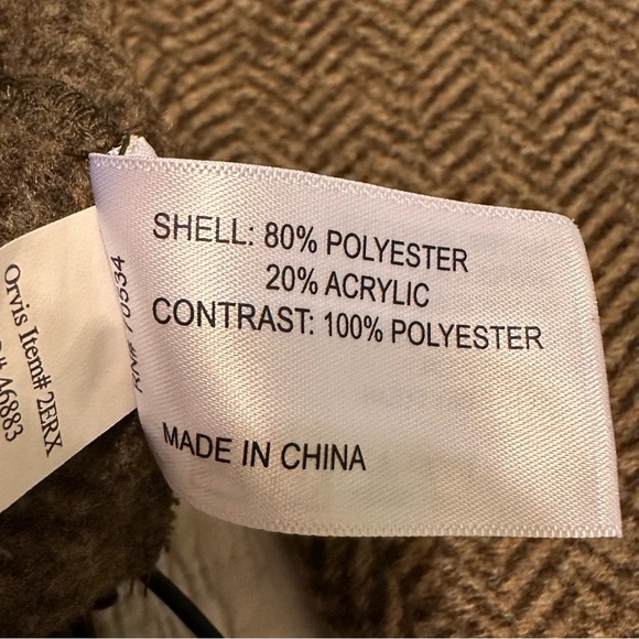 Orvis 1/4 Snap Pull Over Men’s Size XL Herringbone Brown Winter Warm Cozy - Picture 6 of 11